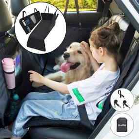 img 4 attached to ELLONI Backseat Dog Cover For Car - Dog Seat Cover - Dog Hammock For Car