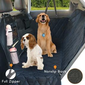 img 1 attached to ELLONI Backseat Dog Cover For Car - Dog Seat Cover - Dog Hammock For Car