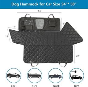 img 3 attached to ELLONI Backseat Dog Cover For Car - Dog Seat Cover - Dog Hammock For Car