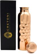 cretoni copperlin classic-series pure copper water bottle: sleek honeycomb design: ideal ayurvedic copper container for sports, fitness, yoga, natural health benefits (900ml/30oz) logo