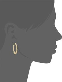 img 1 attached to 🌸 Exaggerated Fashion Irregular Thorn Shape Big Circle Earrings with 14K Gold Plating and S925 Silver Needle, Perfect for Girls/Boys Gifts on Valentines, Birthdays, Anniversaries, or Mother’s Day