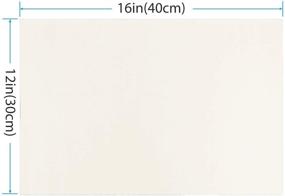 img 3 attached to 6-пакет белых PTFE/Teflon листов для термопресса, антипригарная термопереносная бумага размером 12х16 дюймов, многоразовый и термостойкий крафт-мат