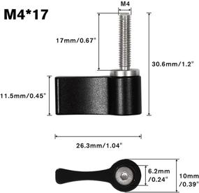 img 3 attached to Резьба (длина 17 мм) Вращающийся регулируемый большой палец