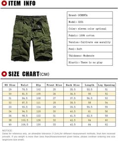 img 1 attached to 🩳 Premium Quality OCHENTA Men's Cargo Shorts with Multiple Pockets for Optimal Utility and Comfort