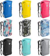 skog å kust backsåk waterproof floating backpack: 25l &amp; 35l sizes with exterior zippered pocket logo