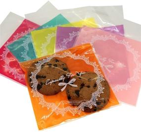 img 2 attached to Colorful Bowknot Party Gift Packaging Bags - Pack of 95: Perfect for Wrapping Cookies, Candy, and Sweet Treats!