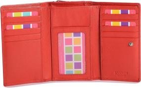 img 2 attached to 👛 SADDLER Ladies Medium Trifold Leather Wallets & Handbags for Women