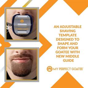 img 3 attached to Men's Goatee Shaving Template: Achieve a Flawlessly Shaped Goatee Every Time with Adjustable Size | Fast & Efficient Shaving Tool for Van Dyke, Goatee, and Circle Beard (Release 1.1)