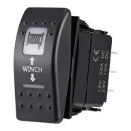 🧲 kemimoto winch rocker switch: utv momentary on-off, polaris canam ranger compatible, white led, 20a/12v logo