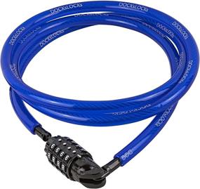 img 4 attached to 🔒 DocksLocks Weatherproof Straight Security Cable with Resettable Combination Lock - Anti-Theft Cable in 5', 10', 15', 20', or 25' Lengths