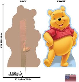 img 2 attached to 🧸 Картонный выстригиваемый настенный стенд Disney's Winnie The Pooh в натуральную величину - интерактивный и реалистичный.