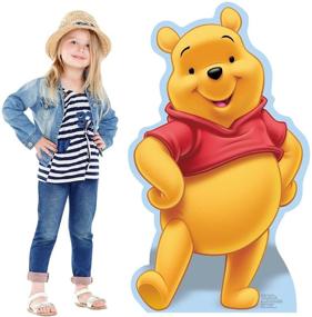 img 1 attached to 🧸 Картонный выстригиваемый настенный стенд Disney's Winnie The Pooh в натуральную величину - интерактивный и реалистичный.