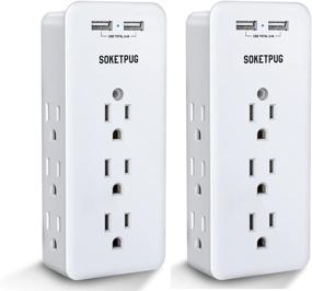 img 4 attached to Surge Protector Wall Mount 11 In1 Power Strips & Surge Protectors