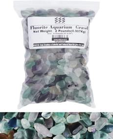 img 4 attached to 🌈 MIMOSA Tumbled Fluorite Aquarium Gravel - 2-Pound Bag, 0.35’’-0.59’’ Size