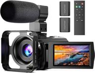 📹 anteam fhd 1080p 30fps video camera with microphone: vlogging, youtube, 24mp camcorder recorder, 16x zoom, ips screen, remote control, 2 batteries logo
