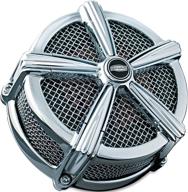 kuryakyn 9451 mach 2 chrome air cleaner/filter assembly for harley-davidson motorcycles and custom applications logo