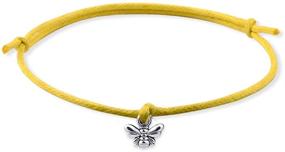 img 3 attached to YJT Bee Wish Bracelet - Handmade Adjustable Bee String Bracelet for Women, Girls, Mom, and Kids - Bee Lovers Jewelry