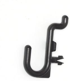 img 1 attached to 🔧 Plastic J Hook Style Pegboard Hooks - Ideal Garage Tool Storage Craft Accessories (500 Pack, Black)