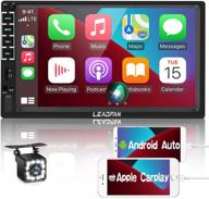 🚗 carplay double din 7'' car stereo: voice control, android auto, fm, bluetooth & more with backup camera logo