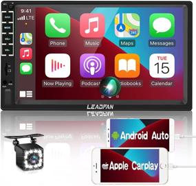 img 4 attached to 🚗 Carplay Double Din 7'' Car Stereo: Voice Control, Android Auto, FM, Bluetooth & More with Backup Camera