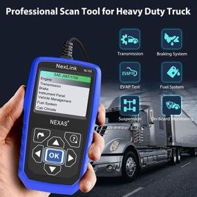 img 3 attached to 🚚 NEXAS Heavy Duty Truck Scanner NL102 OBD/EOBD+HDOBD Diagnostic Tool for Engine ABS Transmission Testing - 2-in-1 Codes Reader for Trucks and Cars