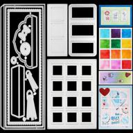 versatile 4-piece metal cutting dies set for diy greeting card making and scrapbooking logo