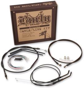 img 1 attached to BURLY B30-1000 Cable and Brake Line Kit for 14-inch Tall Apehanger Handlebars