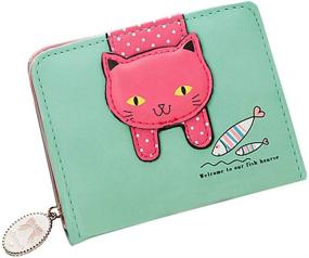 img 4 attached to Girls Wallet Pattern Holder Zipper Women's Handbags & Wallets for Wallets