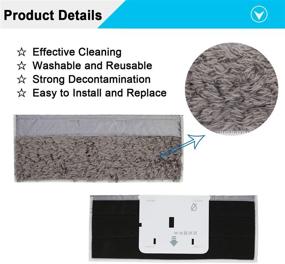 img 2 attached to 🧼 8-Pack Washable and Reusable Mopping Pads for iRobot Braava Jet m6 (6110/6012/6112) Wi-Fi Connected Robot Mop - Includes 4 Wet Pads & 4 Dry Pads, by Extolife