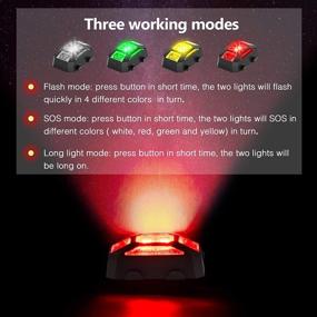 img 1 attached to 🚁 Enhance Drone Safety with STARTRC Drone Strobe Light - Anti-Collision Night Signal Lighting for DJI Air 2S/ Mini SE/Mavic Mini 2/Mavic Air 2/Mavic 2/FPV Combo (4 Lights Colors)