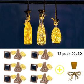 img 3 attached to 🌟 Enhance Your Outdoor Decor with ZYLiWoo Starry Love Bottle Lights: 12 Packs of Solar Wine Bottle Lights for Easy Recycling Bottle Decoration