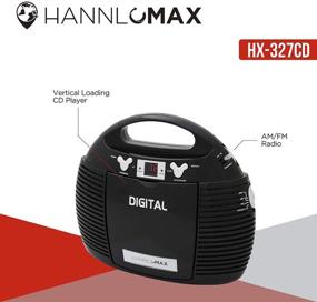 img 1 attached to HANNLOMAX HX-327CD Portable CD Player Black with AM/FM Radio, Aux-in, Dual Power Source AC/DC