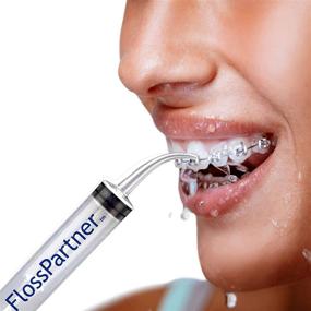 img 2 attached to 💦 FlossPartner Pocket Water Pick Water Flosser: Efficient Manual Teeth Cleaning & Flossing - Perfect for Braces, Travel, School, Work, Camping & More! Compact, Light, Reusable & Portable!