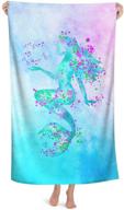 mermaid microfiber princess oversized absorbent logo