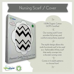 img 2 attached to 🌿 Littlesplanet 100% Certified Organic Cotton Infinity Nursing Scarf/Nursing Cover: #1 Best Recommended Breastfeeding Scarf for Maximum Coverage - Premium Quality, Comfortable (Dotter Grey)