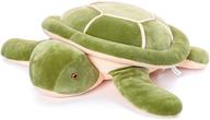 🐢 lazada plush turtle pillow: adorable tortoise hugging toy, green, 14-inch logo