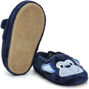 img 1 attached to 🐶 Adorable Baby Fluffy Dog Slippers for Boys' Footwear