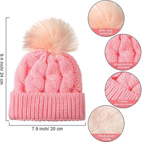 img 3 attached to 🧤 Girls' Winter Accessories: Gloves, Beanies, Mittens with Lining