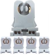 💡 non shunted 4 pack tombstone sockets for fluorescent tubes - efficient and reliable lighting solution логотип