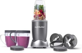 img 4 attached to NutriBullet NBR-1201 12-Piece Grey High-Speed Blender/Mixer System, 600W