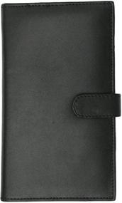 img 2 attached to Marshal Genuine Leather Bi-Fold Card Holder #1629CF (RFID Black)