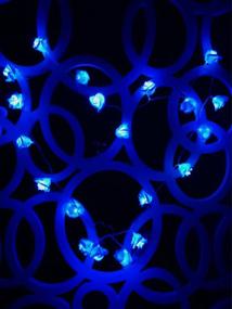 img 3 attached to 🌹 Fantasee LED Rose Flower String Lights - Stunning Blue Decorations for Wedding, Proposal, and Home Parties