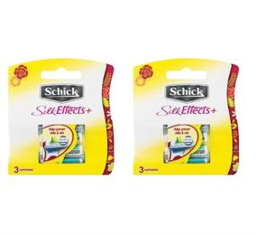 img 1 attached to Schick Silk Effects+ Plus Refill Cartridges, 6 Count (Possible Packaging Variations)