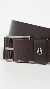 img 3 attached to Nixon Americana Leather Brown Small: Classic yet Compact Timepiece