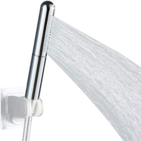 img 4 attached to Copper Round Bar Handheld Showerhead: High Pressure Chrome Sprayer for a Luxurious Bathroom Experience