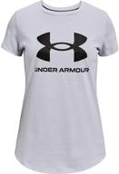 👚 футболка с графическим принтом under armour live для девочек логотип