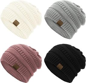 img 4 attached to 🧣 Durio Winter Hats for Women: Cable Knit Beanie - Cozy & Thick Womens Beanies for a Warm Winter