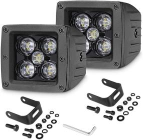 img 4 attached to SWATOW INDUSTRIES 2PCS 50W 3 Inch LED Pod Lights: The Ultimate Off-Road LED Cubes for Trucks, SUVs, ATVs, UTVs, Cars, and Boats