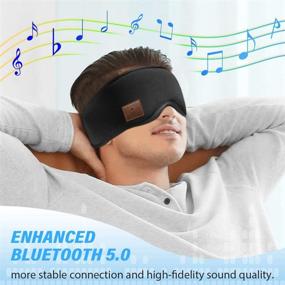 img 1 attached to 🎧 Беспроводная Bluetooth маска для глаз - 3D маска для сна с ультратонкими стереодинамиками HD.