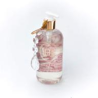 hb botanicals luxury scented hand body soap - millefleur fragrance - premium soap dispenser with crystal bead chandelier - bathroom decor - 12 fl oz logo